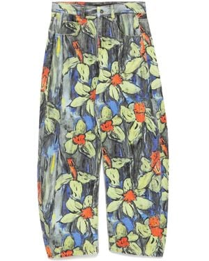 JNBY All-Over Floral Print Jeans - Blue