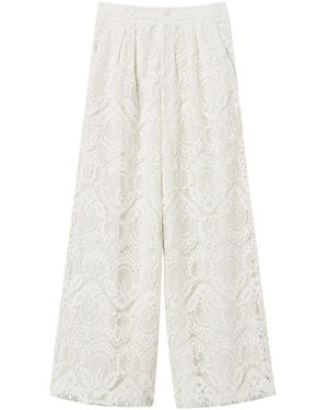 Twinset Lace Trousers - White
