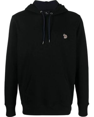 Paul Smith ゼブラパッチ プルオーバーパーカー - ブラック