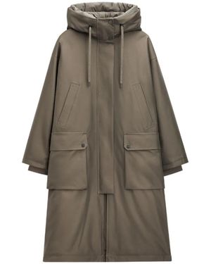 G Lab Luna Hooded Parka Coat - Grey