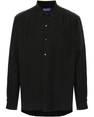 Ralph Lauren Pointed-Collar Shirt - Black