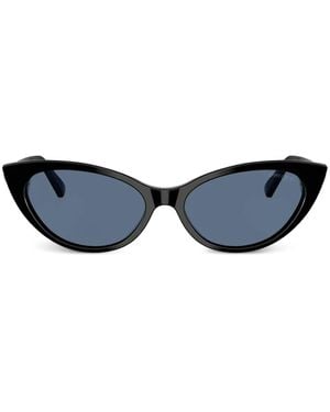 Jimmy Choo Cat-eye embellished sunglasses - Blau
