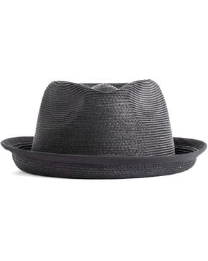 Casey Casey Sombrero fedora con cinta - Gris