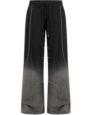 Off-White c/o Virgil Abloh Gradient-Effect Wide-Leg Trousers - Black