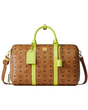 MCM Bolso Weekend Ottomar Visetos Pequeño - Metálico