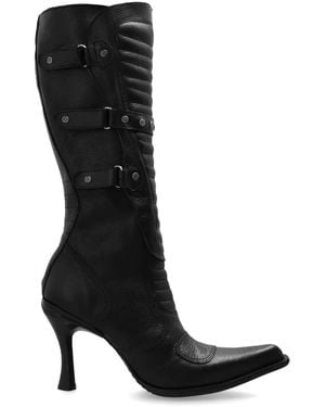Vetements Schnürstiefel Mit Nieten - Schwarz