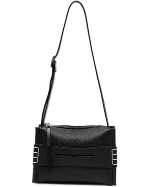 JW Anderson Petit Sac Porté Épaule Loafer Au Point De Surjet - Black