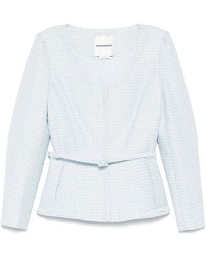 Roland Mouret ブークレ ジャケット - ホワイト