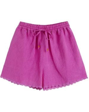 Chinti & Parker Shorts Mit Wellensaum - Lila