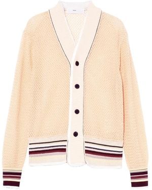 Toga Cardigan Mit Gestreiftem Saum - Natur