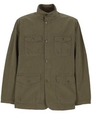 Barbour Chaqueta con bolsillos con solapa - Verde