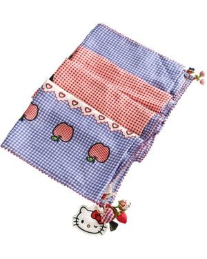 Péro X Hello Kitty Gingham-check Scarf - ブルー