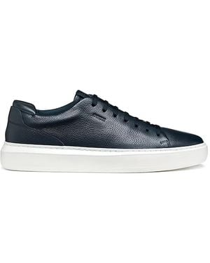 Geox Deiven Textured Lace-Up Trainers - Blue
