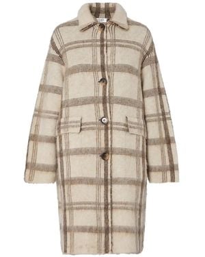 Liu Jo Gebreide Jas Met Geborsteld Jacquard - Naturel