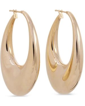 Sidney Garber Pendientes Carine En Oro Amarillo De 18 Ct - Blanco