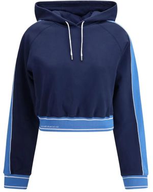 CASABLANCA Cropped Hoodie - Blue