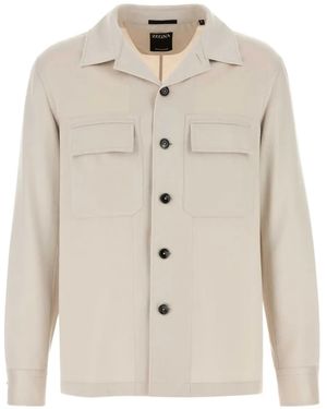ZEGNA 009-Overshirt - Natural