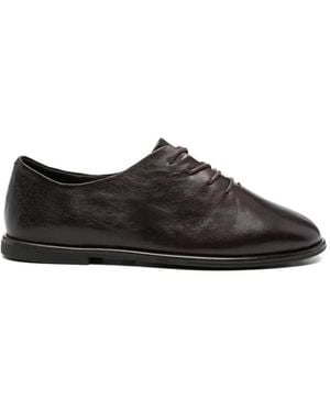 SERGIO MORETTI FIRENZE Lace-Up Leather Oxford Shoes - Black