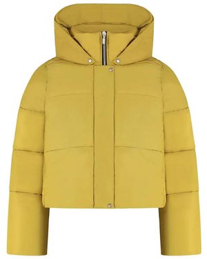 Rhude Hooded Padded Jacket - Yellow