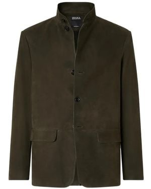 ZEGNA Dark Secondskin Ii Conte Jacket - Green