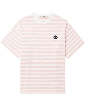 Joshua Sanders ストライプ ピクセル Tシャツ - ピンク