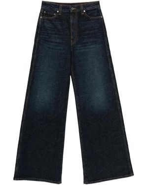 KHAITE Dane Wide-Leg Jeans - Blue