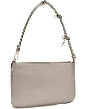 Furla Knotted-Strap Clutch Bag - Gray
