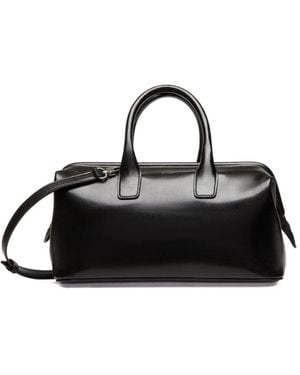 Bally Belle Top Handle Leather Bag - Black