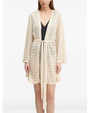Melissa Odabash Anna Knitted Bell-Sleeve Cover Up - Natural
