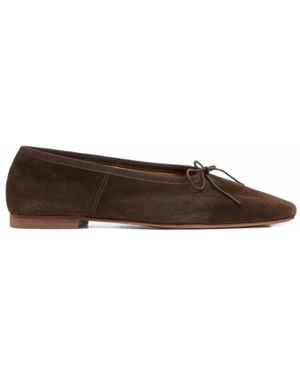 Mansur Gavriel Square-Toe Ballet Flats - Brown