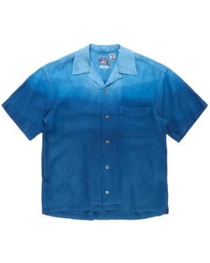 Blue Blue Japan Hand-Dyed Linen Shirt - Blue