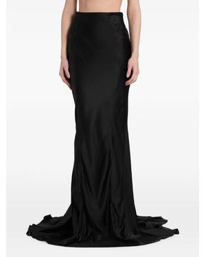 B1ARCHIVE Lace-Up Floor-Length Skirt - Black