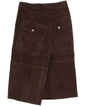 Co. Flap-pocket Wrap Skirt - ブラウン