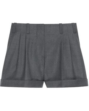 Givenchy Double Pleat Shorts - Gray