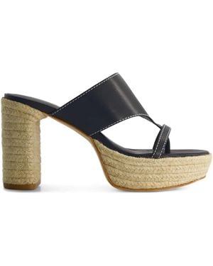 Bernardo 1946 95Mm Tera Platform Espadrilles - Black