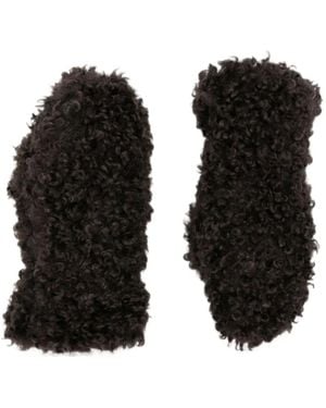 Apparis Manoplas Coco De Piel De Borrego Artificial - Negro