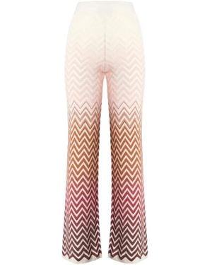 Missoni Zigzag-Patterned Trousers - White