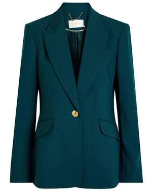 Zimmermann Button-Up Fitted Jacket - Green