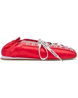 Ganni Sneakers Mit Kordelzug - Rot