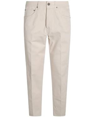 Lardini Pressed-Crease Five-Pocket Jeans - White