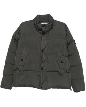 Stone Island Zip-Up Jacket - Black