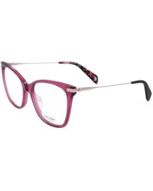 Kate Spade Teya Geometric-Frame Glasses - Purple