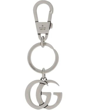 Gucci Llavero Con G Entrelazada - Blanco