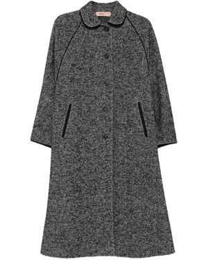 N°21 Herringbone-Pattern Coat - Gray