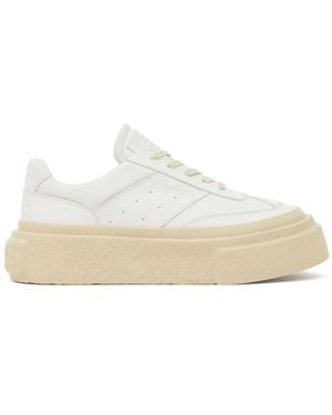 MM6 by Maison Margiela Chunky Gambetta Leather Trainer - White