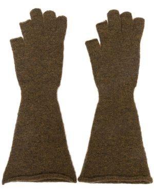 Rick Owens Knitted Gloves - Green