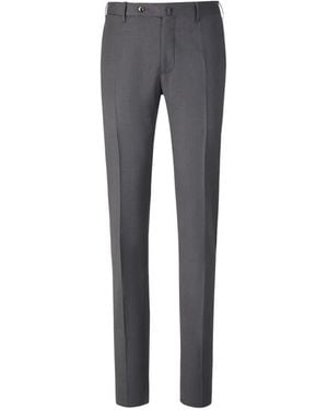 PT Torino Slim Wool Trousers - Grey