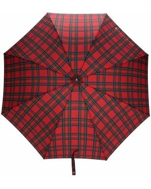 Mackintosh Heriot Whangee-Handle Umbrella - Red