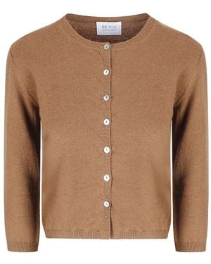 Be You Button-Up Cashmere Cardigan - Brown