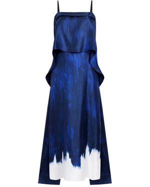 Proenza Schouler Wilma Midi Dress - Blue